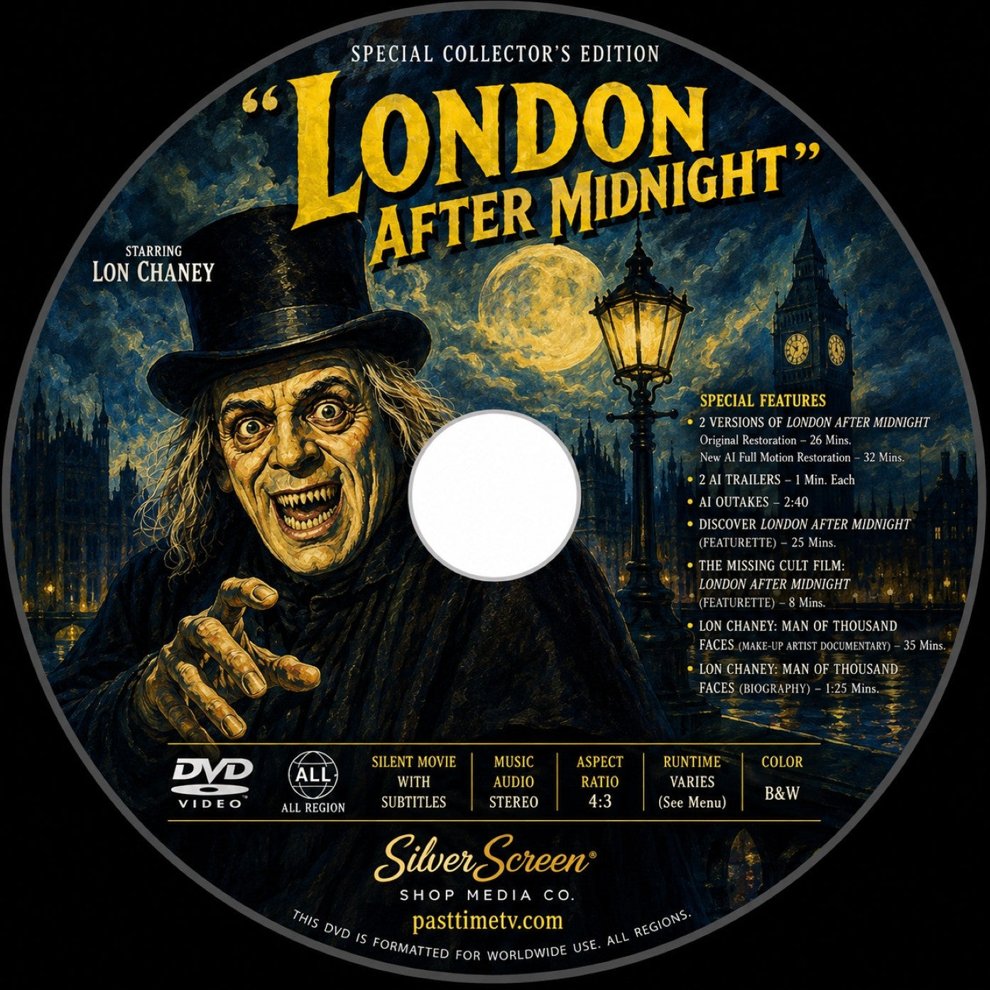 London After Midnight (1927) AI-Reconstructed Silent Horror DVD