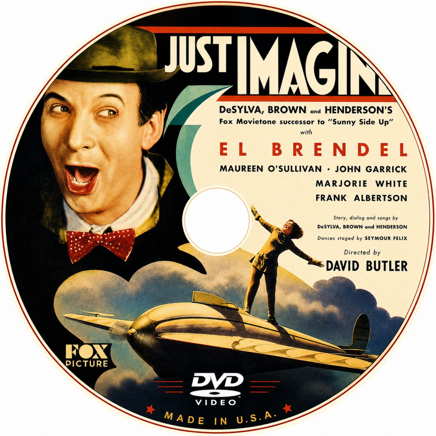 Just Imagine 1930 Sci Fi Musical Comedy Film DVD With Cover Art