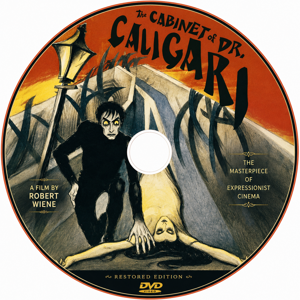 The Cabinet of Dr. Caligari 1920 silent horror movie Collector Edition at PastTimeTV