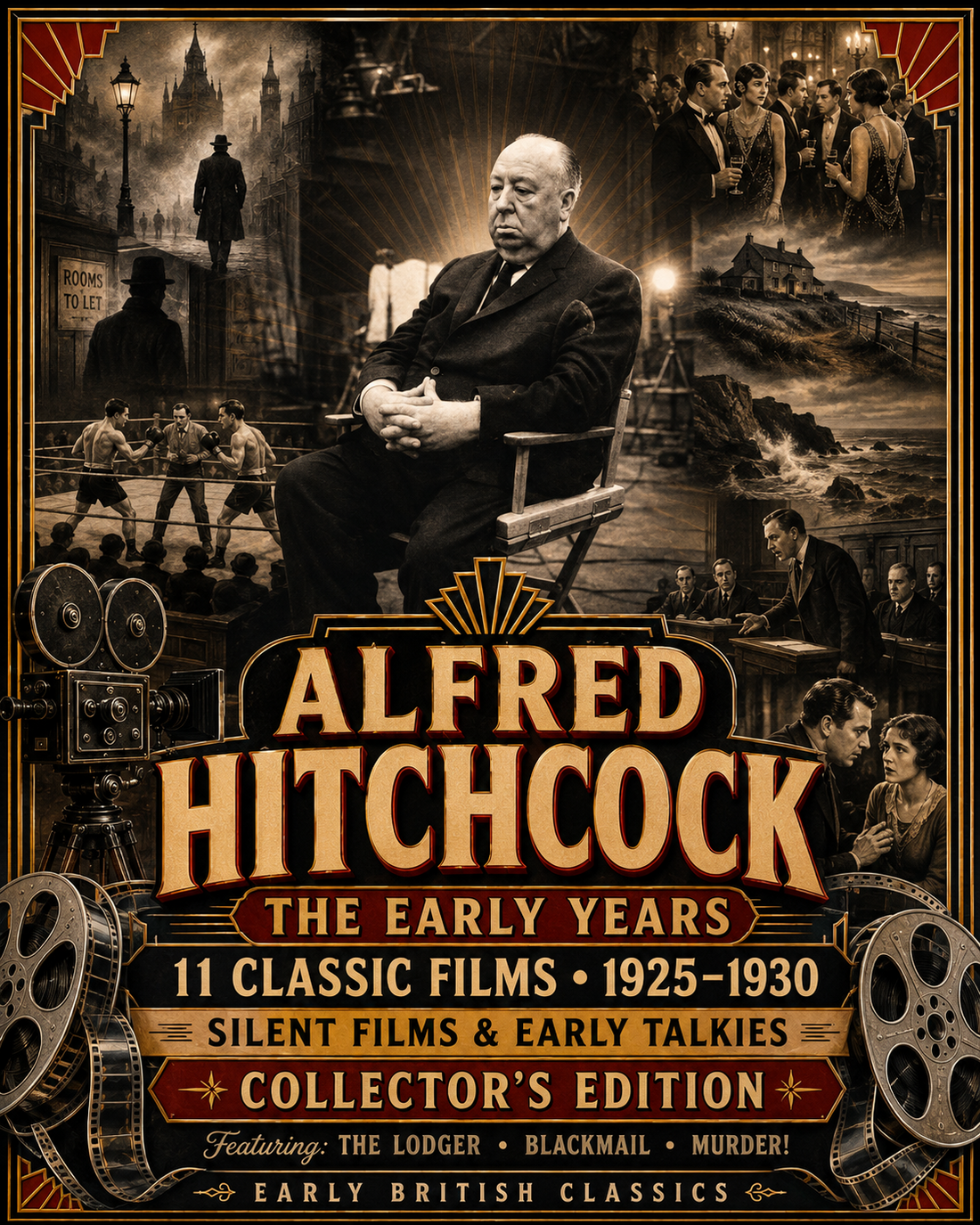 Alfred Hitchcock early silent films classic movie collection