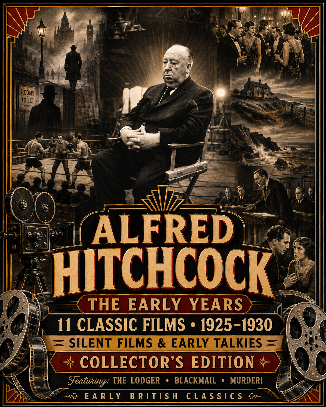 Alfred Hitchcock early silent films classic movie collection