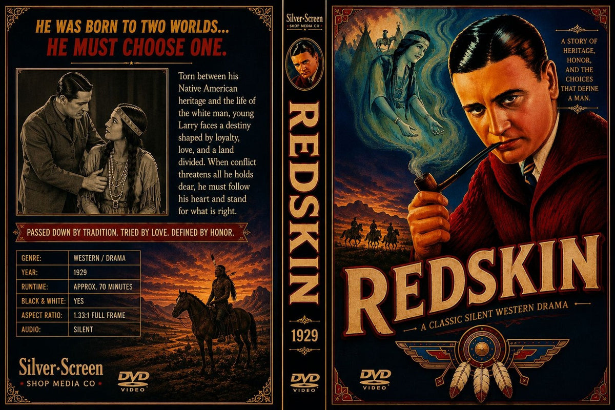 Redskin 1929 Classic Silent Western Drama DVD With Cover Art