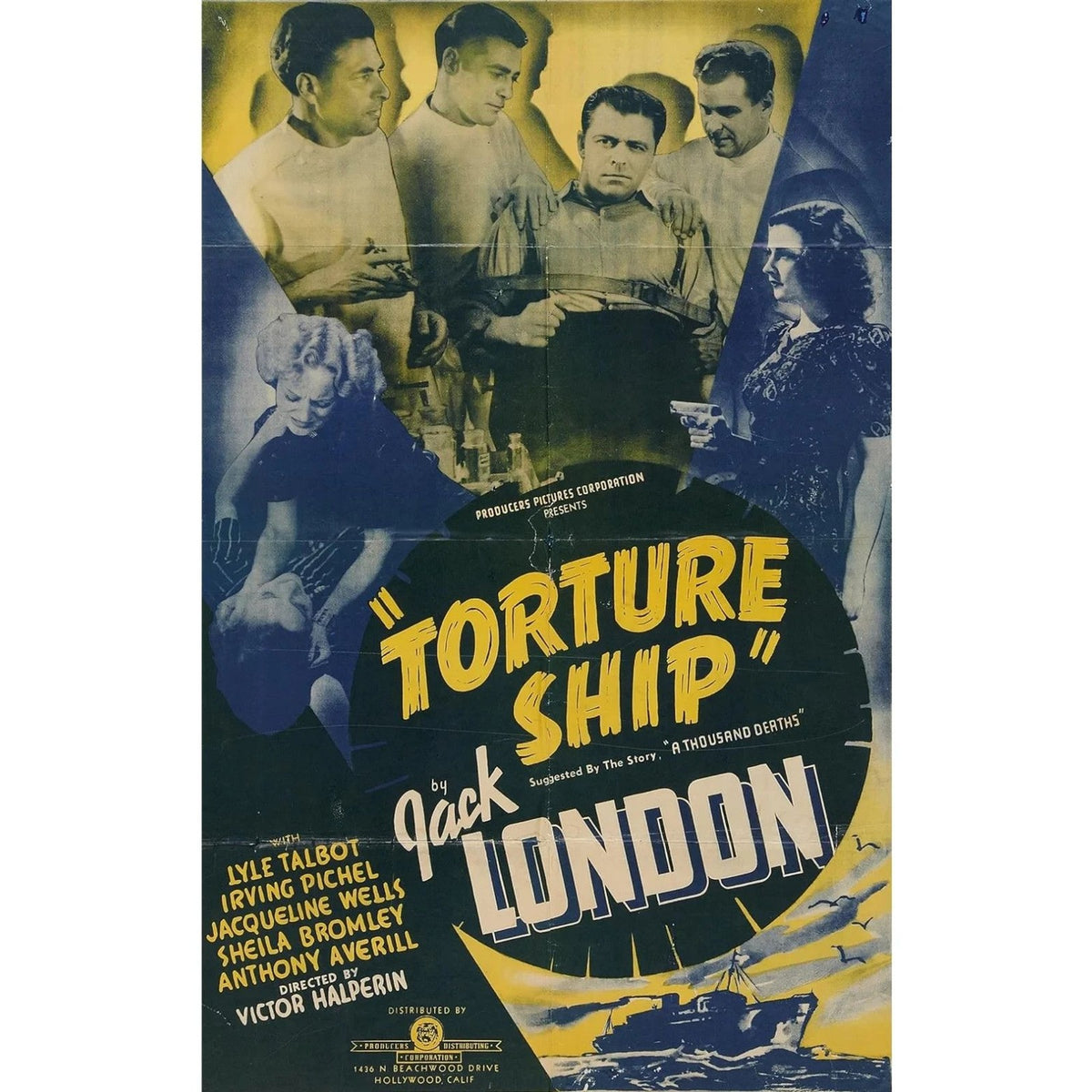 Torture Ship (1939) Rare Classic Horror Sci Fi Film DVD Vintage