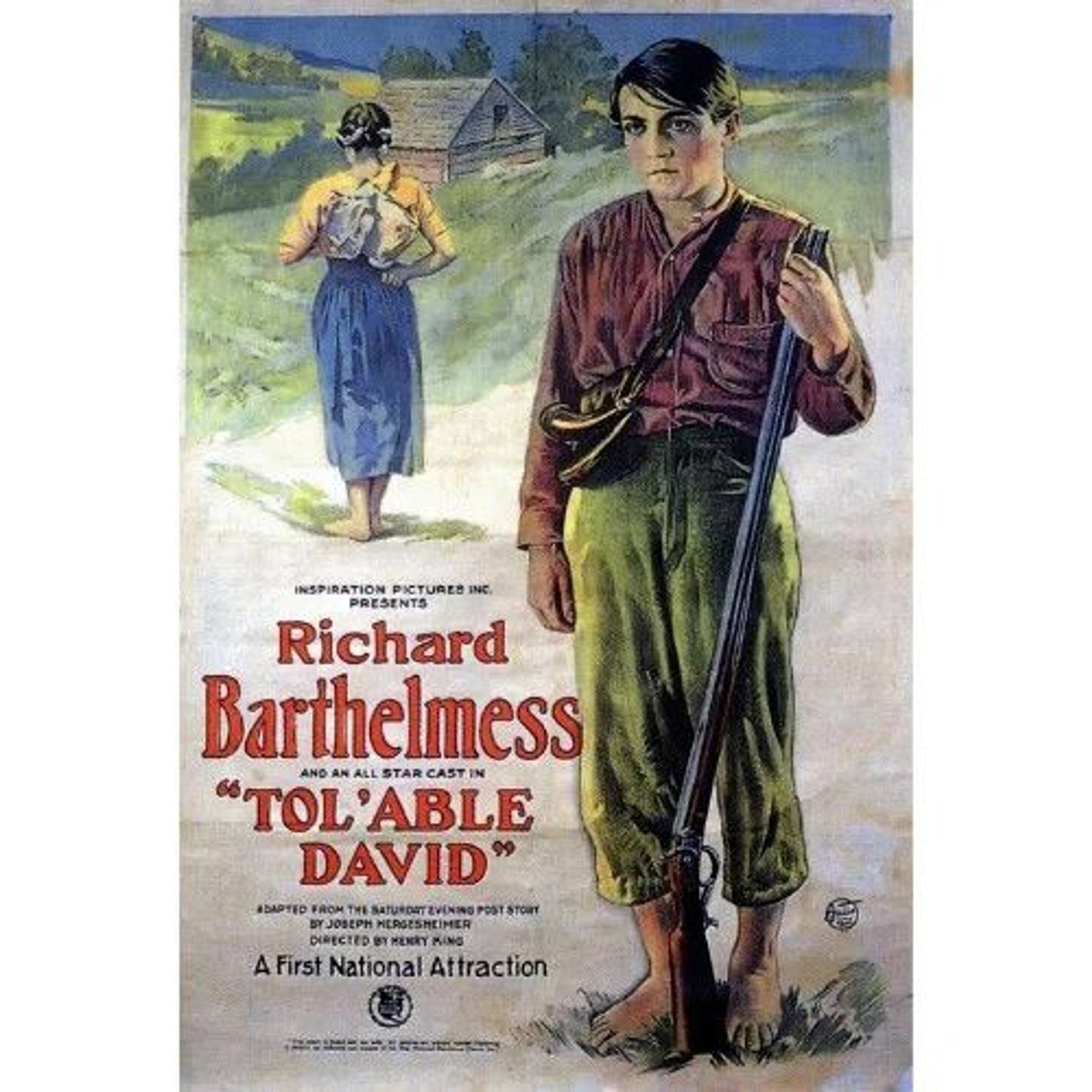 Tol'able David (1921) Rare Classic Silent Drama DVD