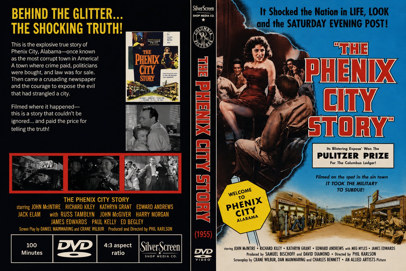The Phenix City Story 1955 Rare Crime Drama DVD With Cover Art