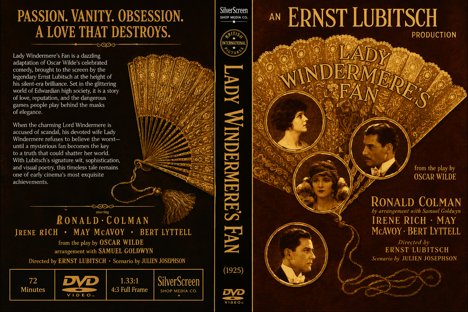 Lady Windermere's Fan (1925) Silent Comedy Drama DVD Collector Edition