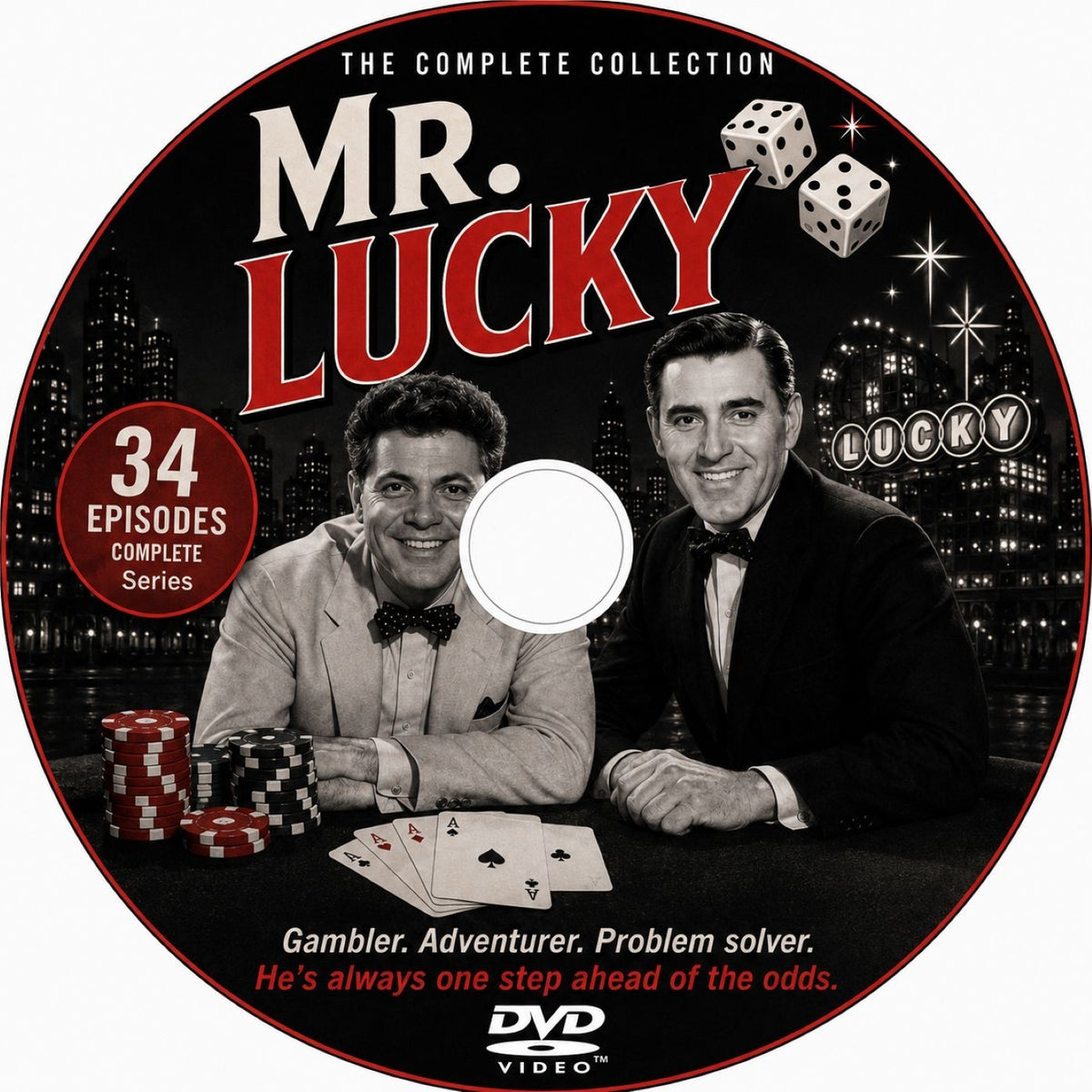 Mr. Lucky (1959) Classic TV Series DVD – Complete 34 Episodes