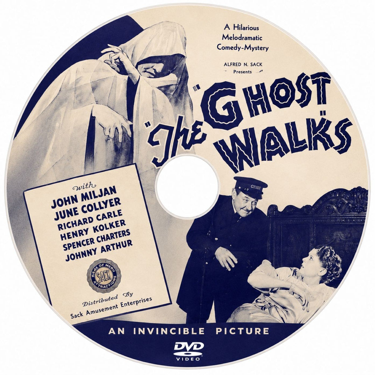 The Ghost Walks (1934) Mystery Horror DVD Collector Edition