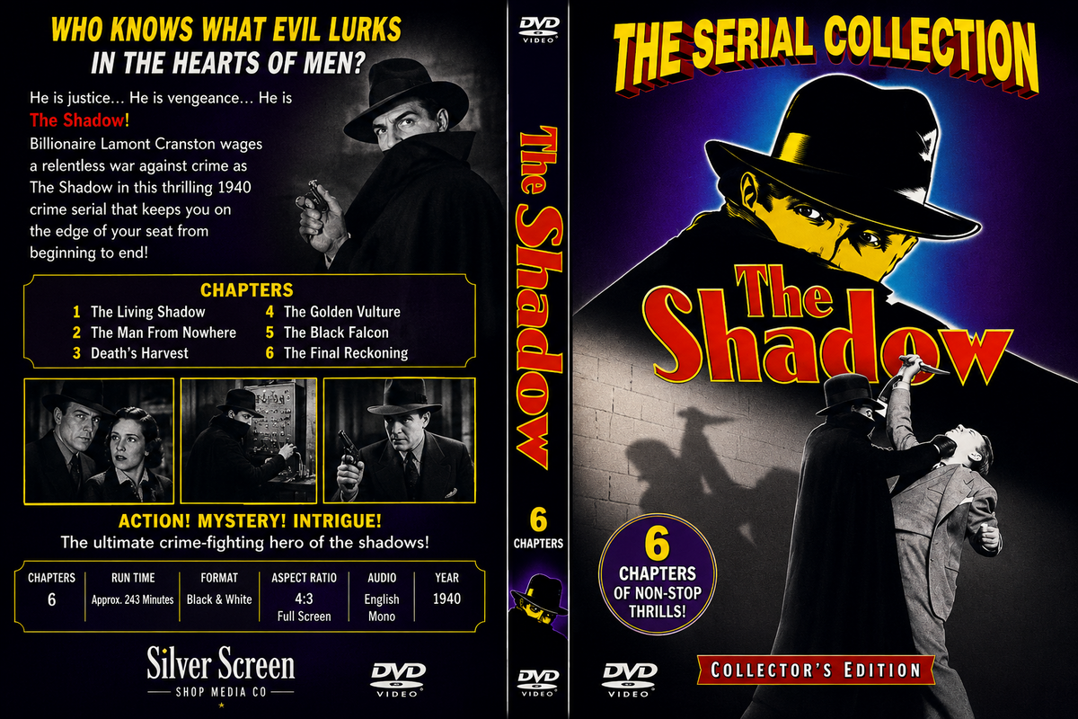 The Shadow 1940 Classic Crime Adventure Serial 6 Chapters DVD Collector Edition