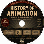 History of Animation 1890s-1930s DVD 74 Rare Historical Cartoons Collector Ed.