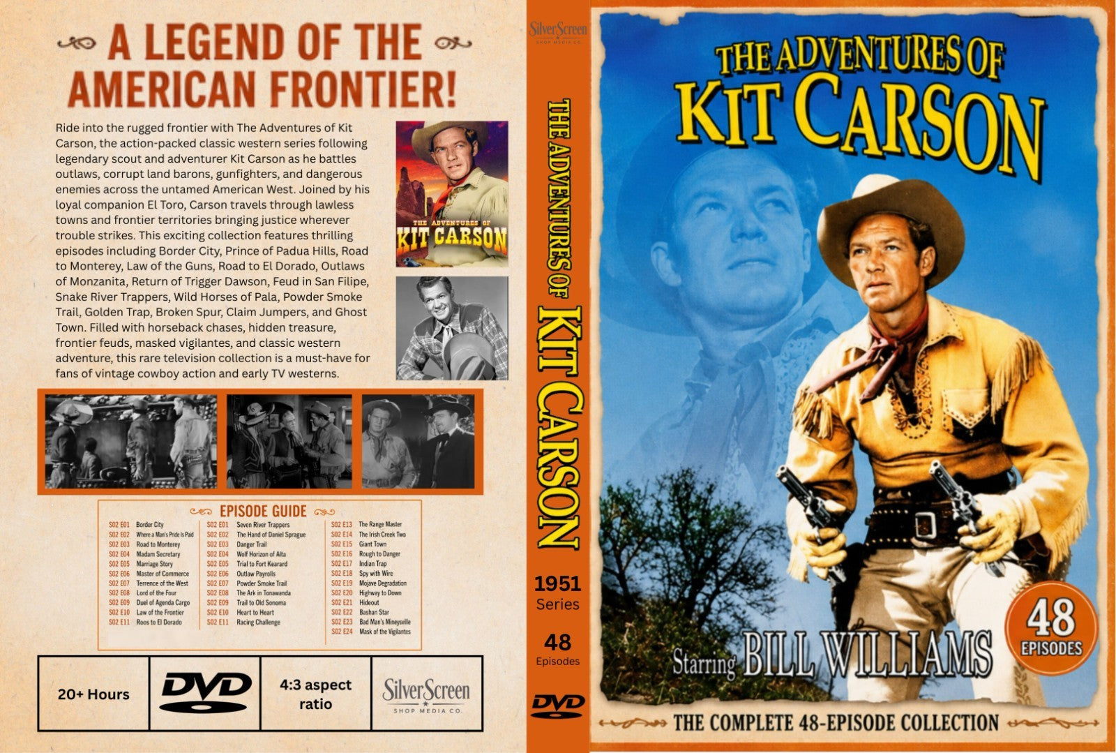 The Adventures of Kit Carson (1951) – 48 Rare Classic Western TV Episodes on DVD