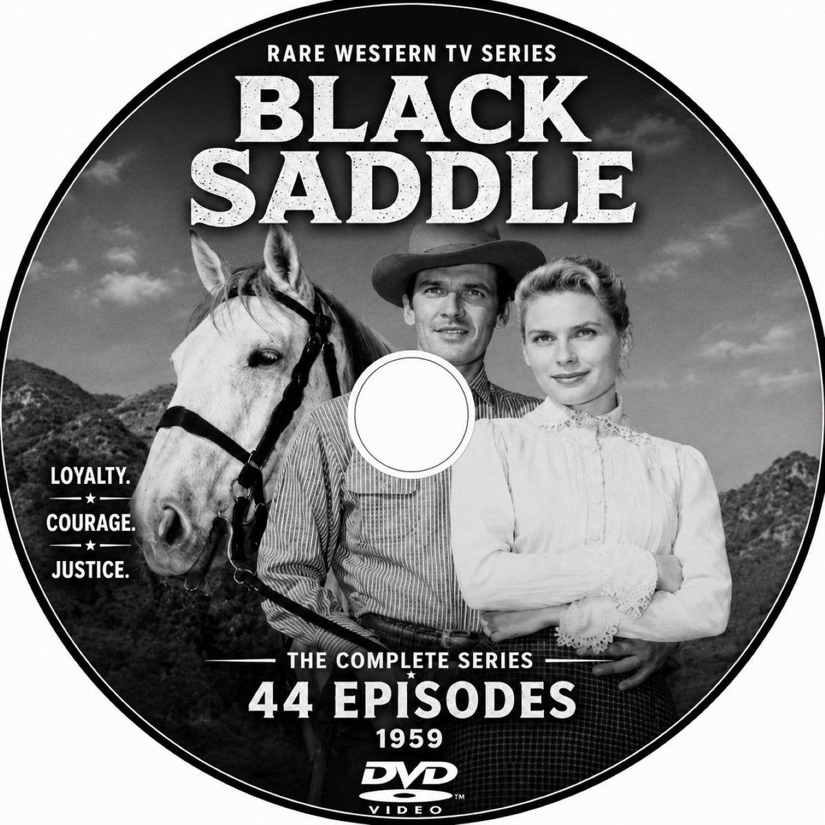 Black Saddle 1959 Rare Classic TV Western Series 44 Episodes On USB