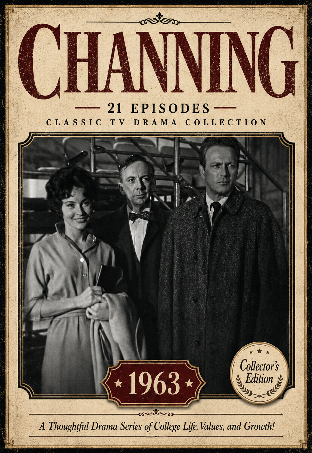 Channing 1963 TV Series 21 Episodes Rare Classic Television Drama 2 DVD Set