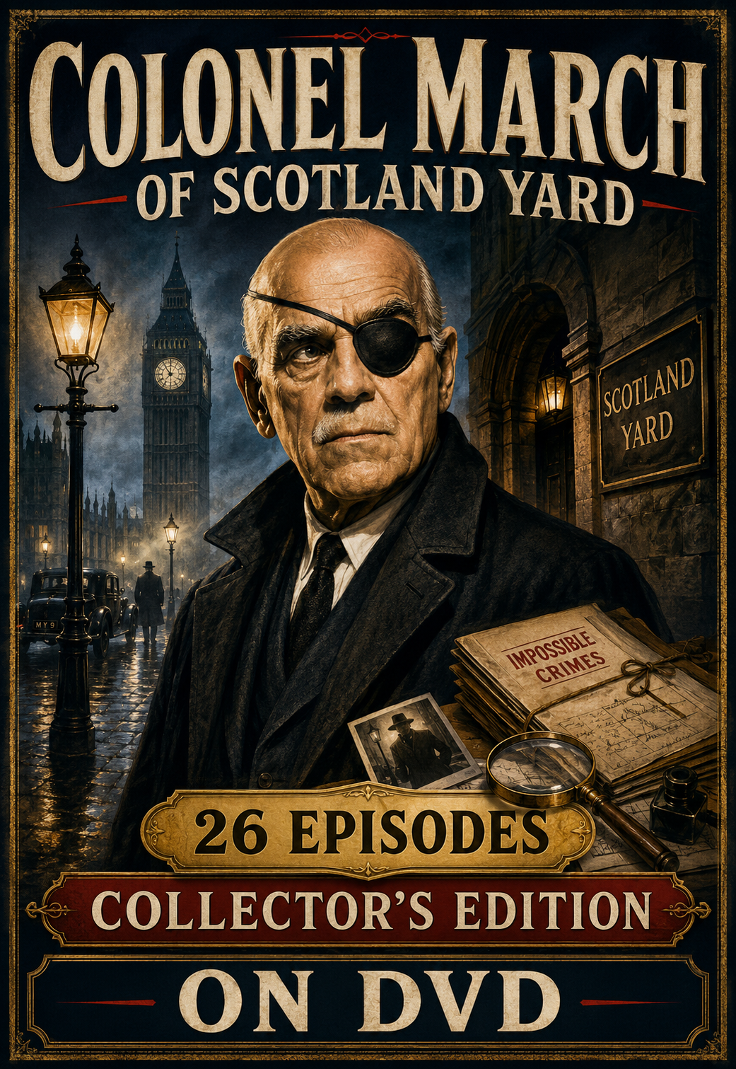 Colonel March of Scotland Yard 26 Episodes DVD Boris Karloff TV Mystery