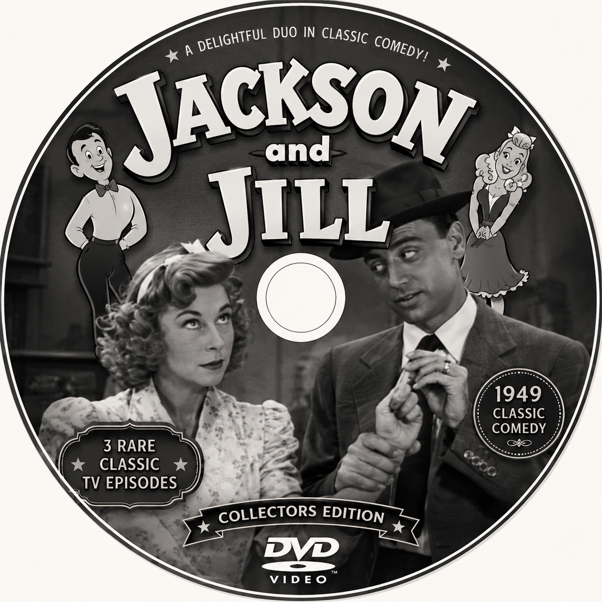 Jackson and Jill 1949 3 Rare Classic TV Episodes On DVD Collector Edition