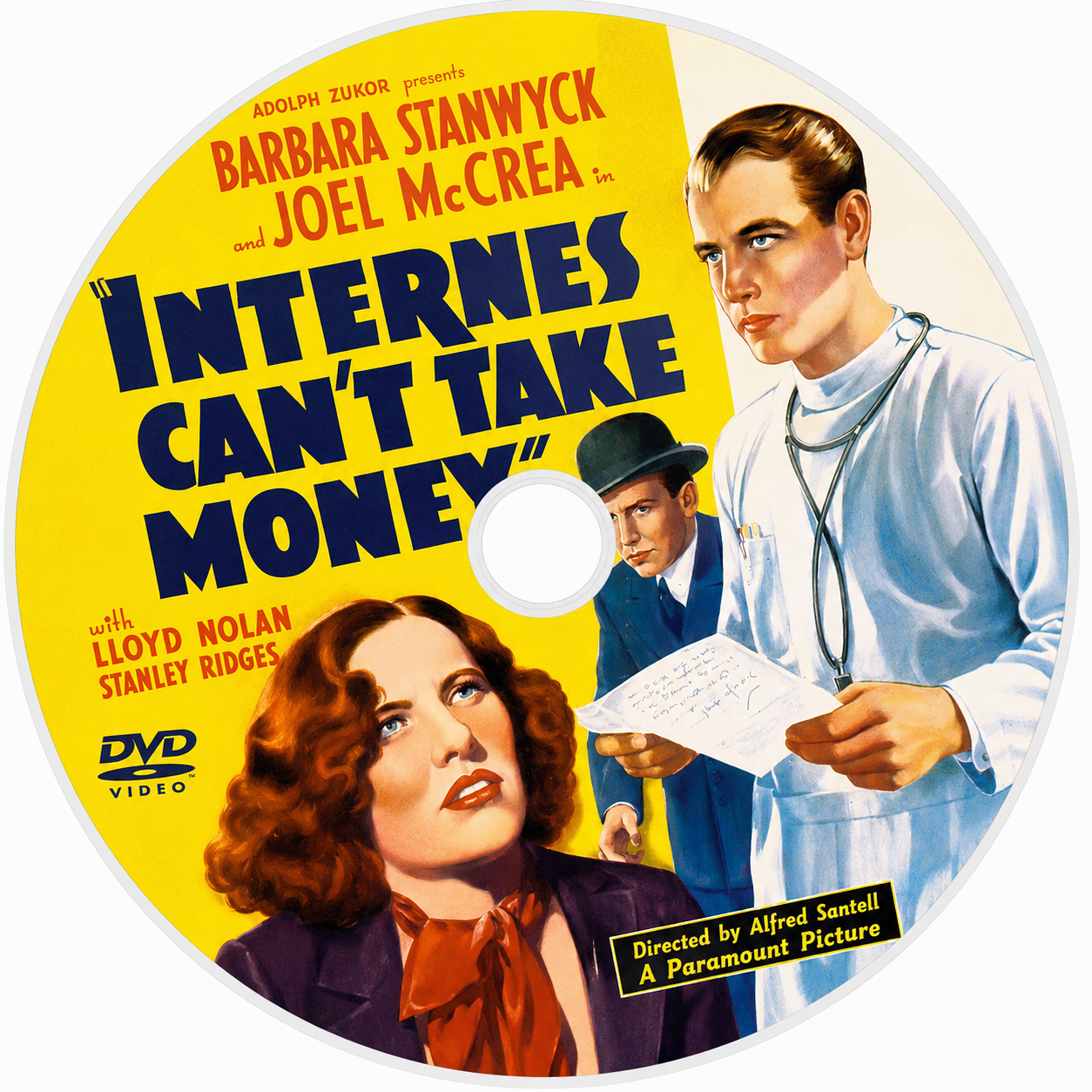 Internes Can't Take Money (1937) Crime Drama Romance DVD Collector Edition