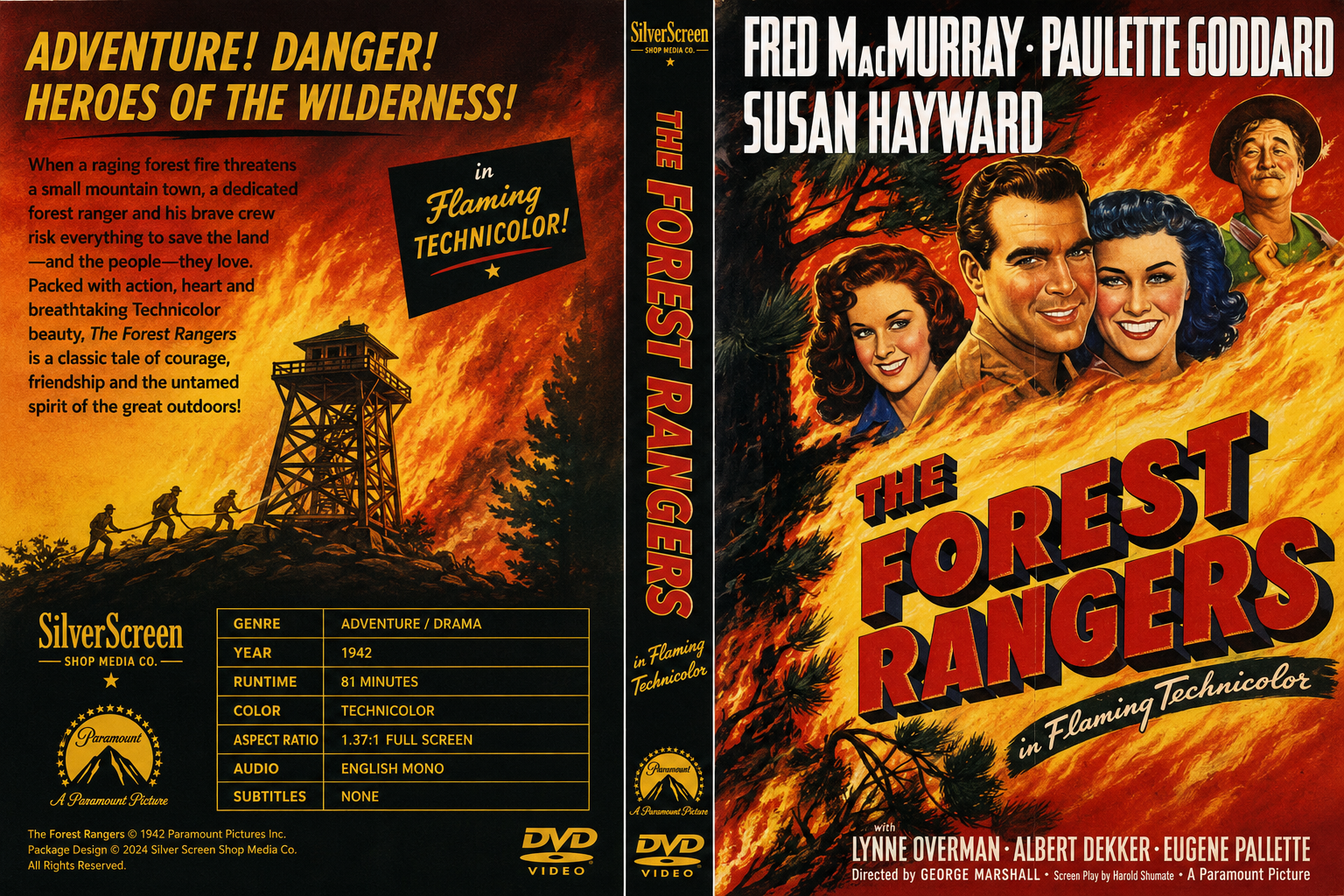 The Forest Rangers (1942) Classic Adventure Drama DVD Collector Edition