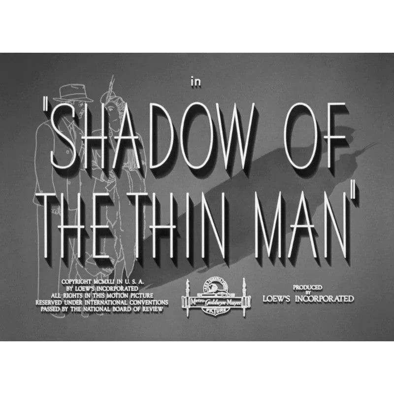 Shadow of the Thin Man (1941) Mystery Comedy DVD Collector Edition