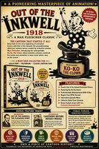 Max Fleischer Out of the Inkwell 1918 Classic Cartoon Collection DVD Bonus Feat.