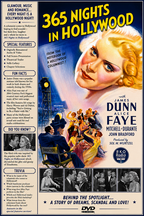 365 Nights in Hollywood (1934) Musical Comedy DVD Collector Edition