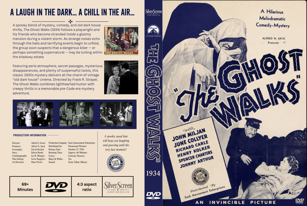 The Ghost Walks (1934) Mystery Horror DVD Collector Edition