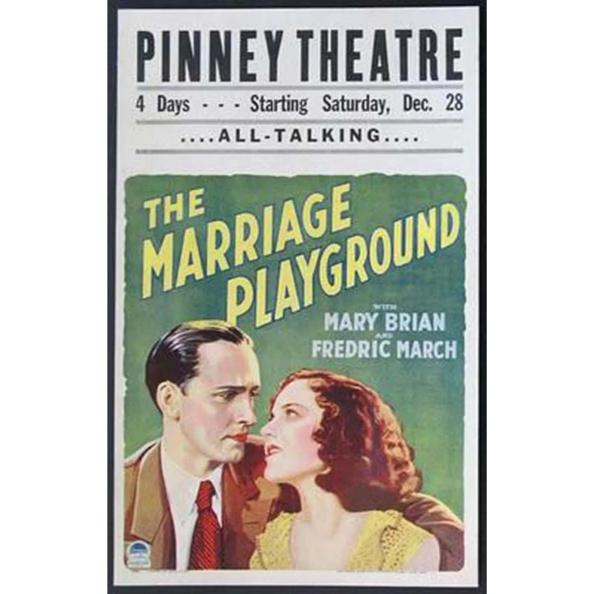 The Marriage Playground (1929) Pre-Code Family Drama DVD Collector Edition