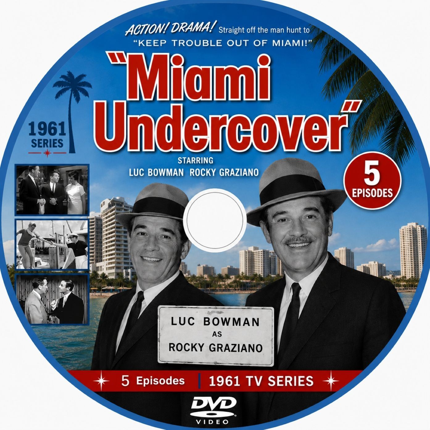 Miami Undercover (1961) – 5 RARE CLASSIC TV EPISODES ON DVD - Collectors Edition