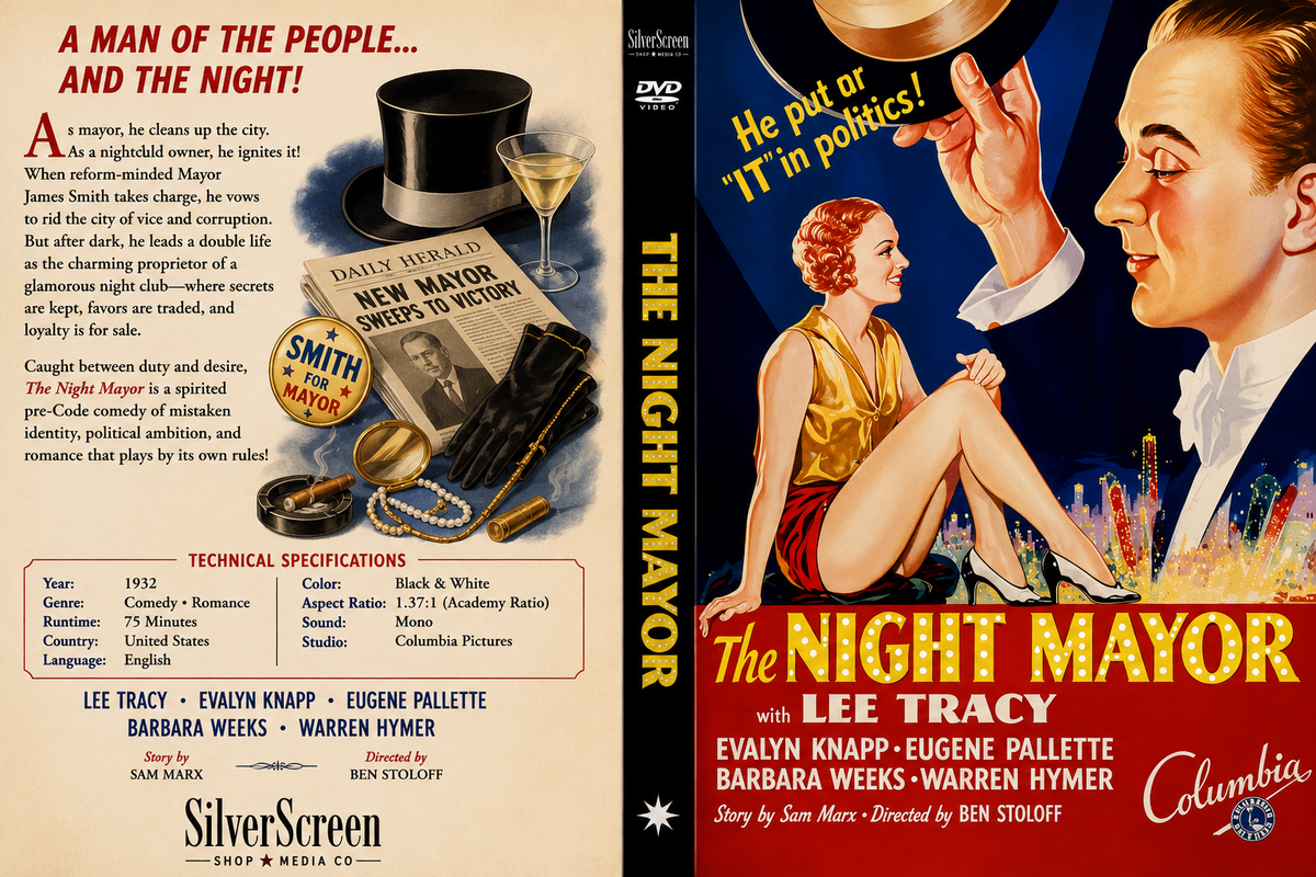 The Night Mayor 1932 Comedy Drama DVD Collector Edition With Cover Art