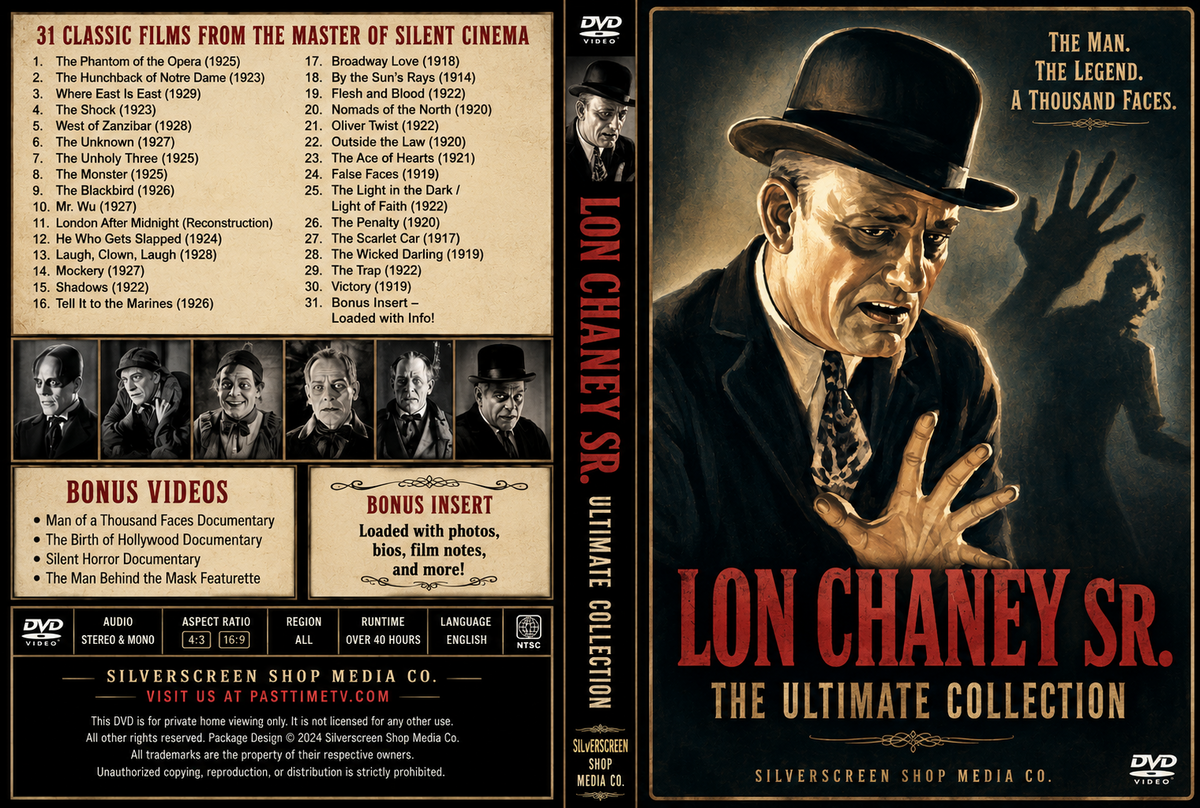 Lon Chaney Sr Ultimate 30 Movie Collection DVD Silent Horror Archive