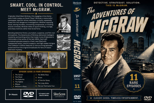 The Adventures of McGraw (1957) Rare Classic TV 11 Episodes On DVD