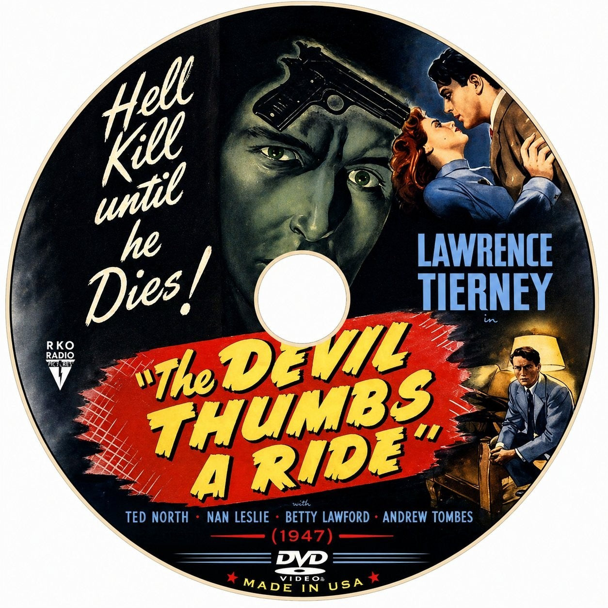 The Devil Thumbs a Ride 1947 Rare Film Noir Crime DVD Classic