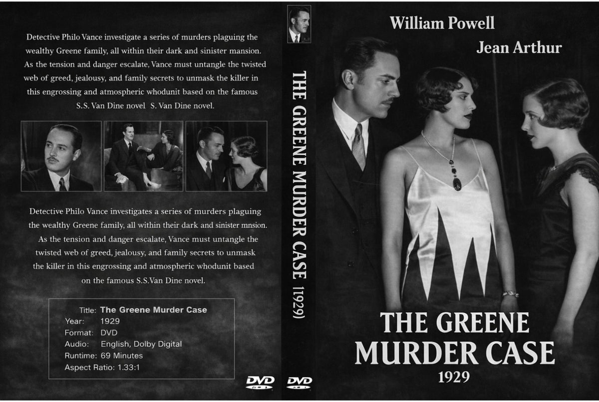 The Greene Murder Case (1929) Pre-Code Mystery DVD Collector Edition