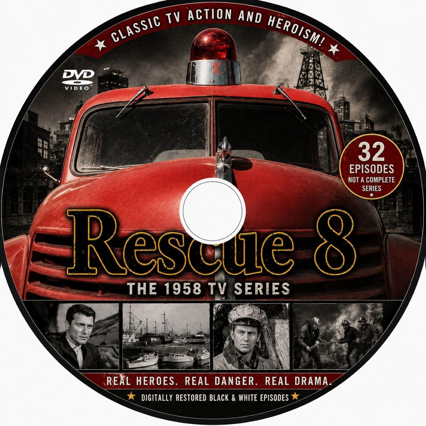 Rescue 8 (1958) Classic TV Show DVD – 32 Episodes Collectors Edition