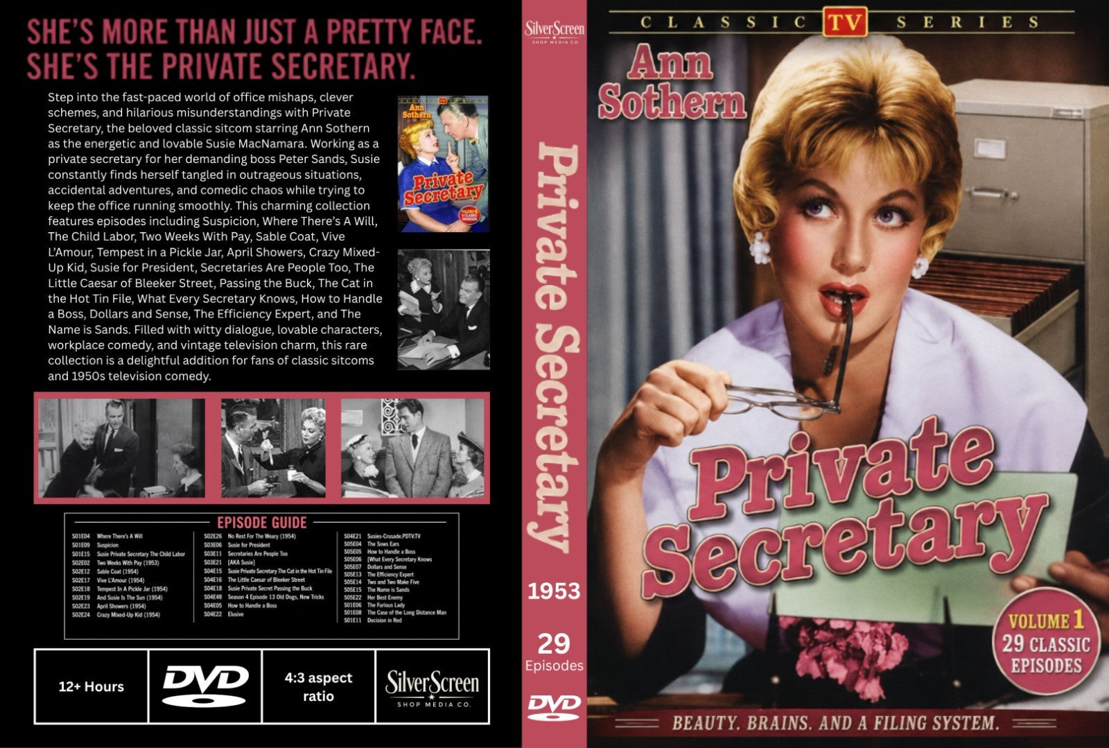Private Secretary 1953 Classic TV Series DVD – 29 Episodes – Rare Collector Gift