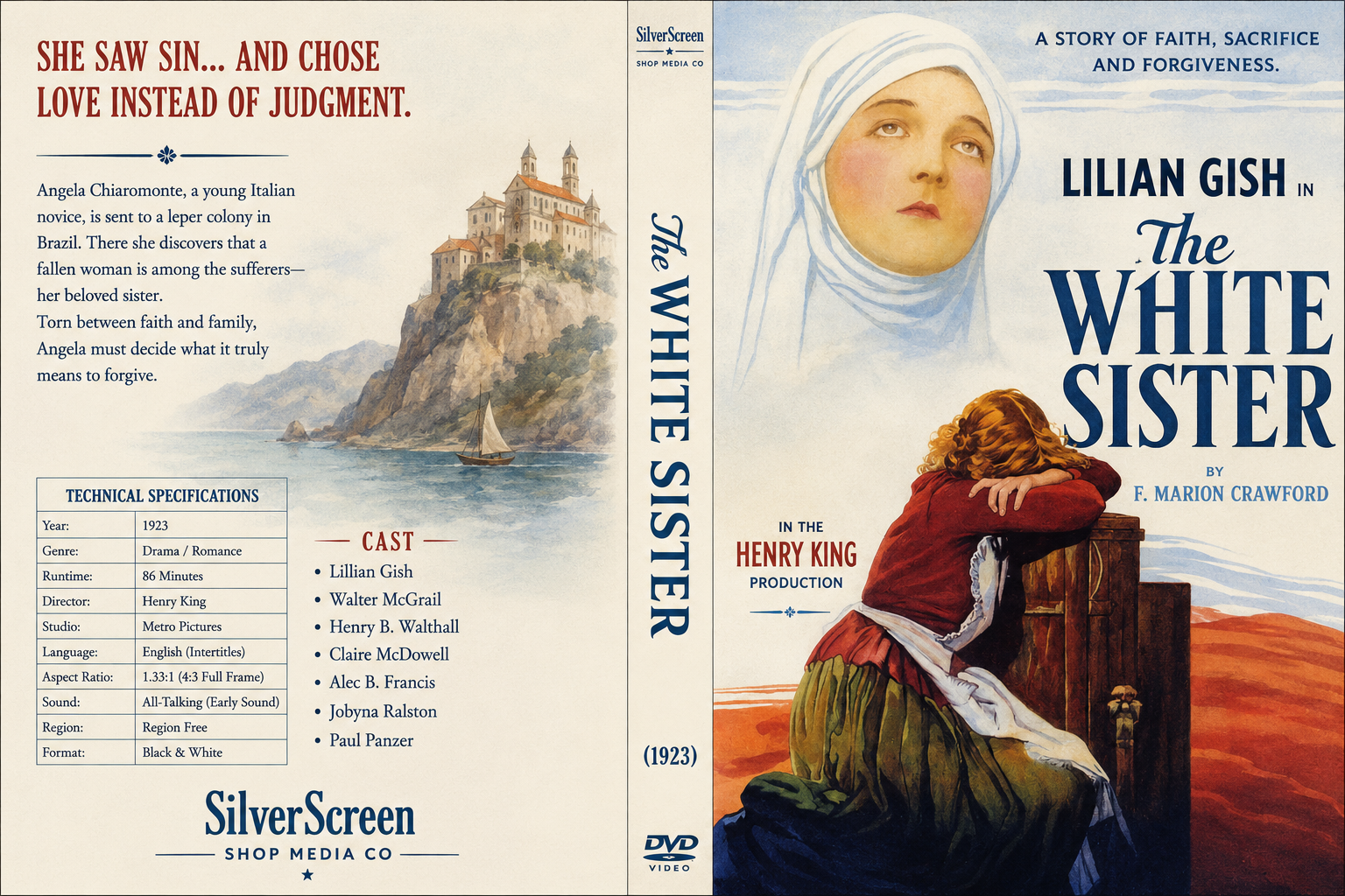 The White Sister (1923) Lillian Gish Silent Drama DVD Collector Edition