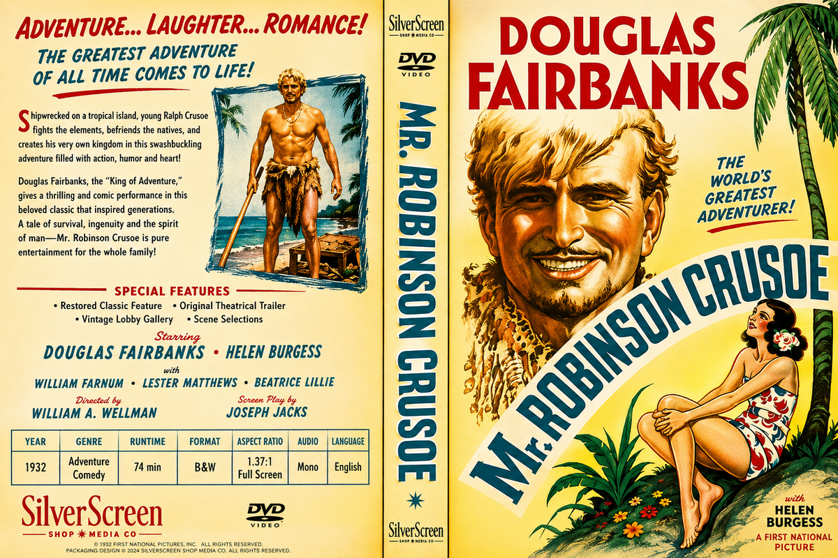 Mr. Robinson Crusoe (1932) Adventure Comedy DVD Collector Edition