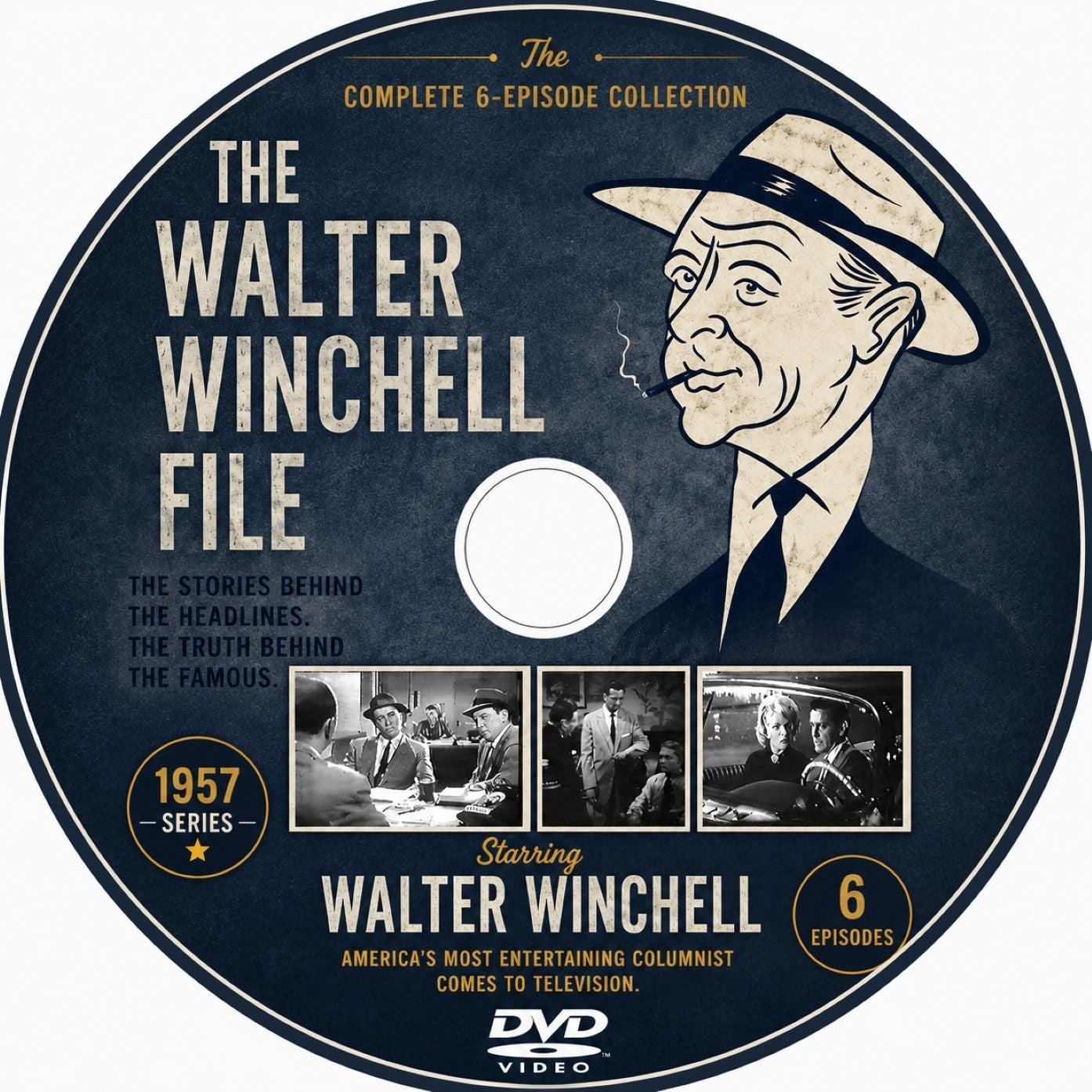 The Walter Winchell File (1957) Rare Classic Crime TV DVD – 6 Episodes