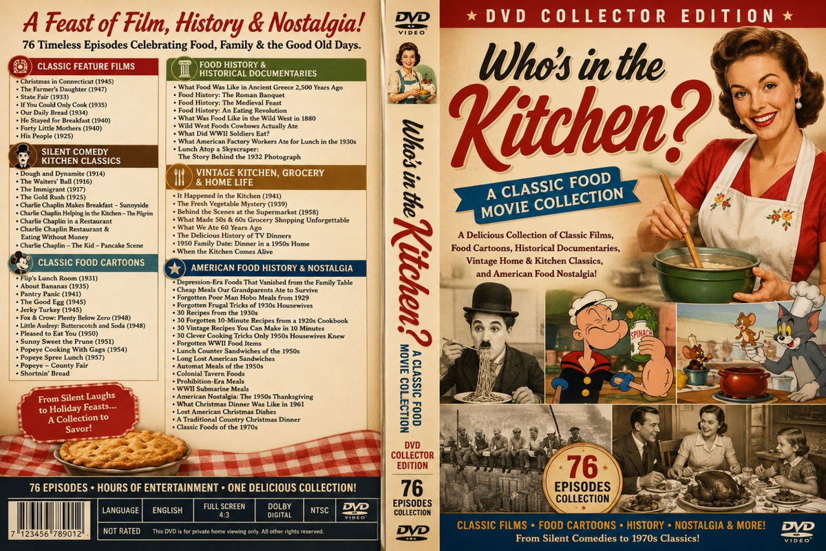 Who's in the Kitchen? Rare Classic Food Movies & Cooking DVD Collection