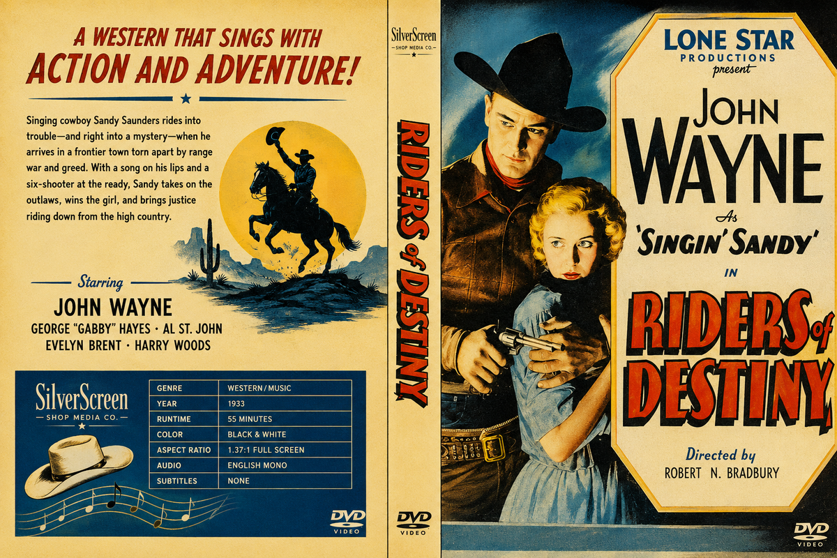 Riders of Destiny (1933) John Wayne Western DVD Collector Edition