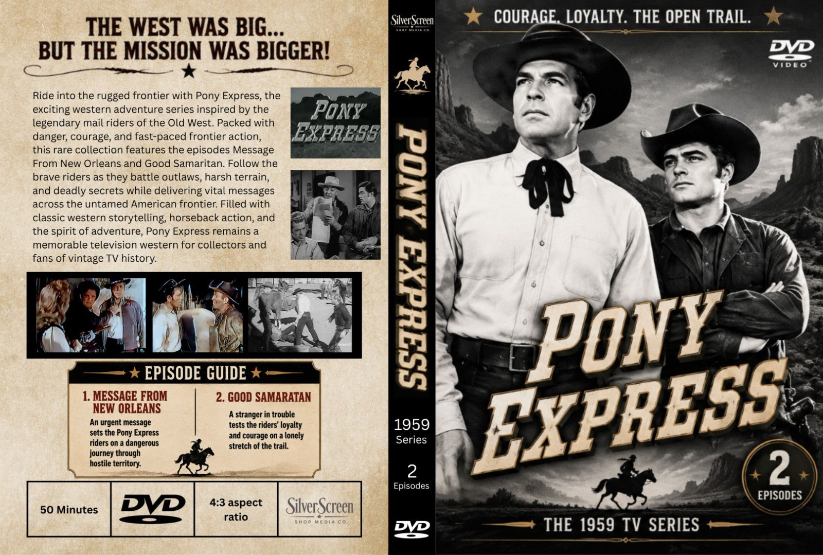 Pony Express (1959) | Western Adventure Series | Classic Collectors Ed. on DVD