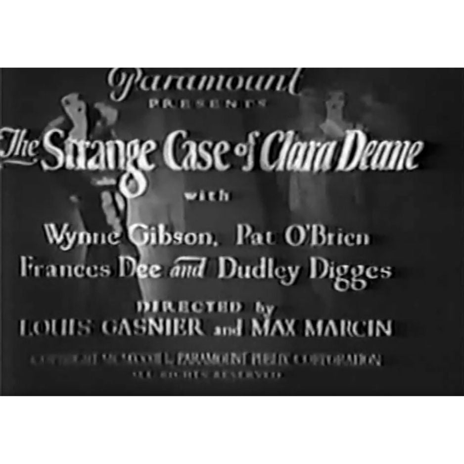 The Strange Case of Clara Deane (1932) Crime Drama DVD Collector Edition