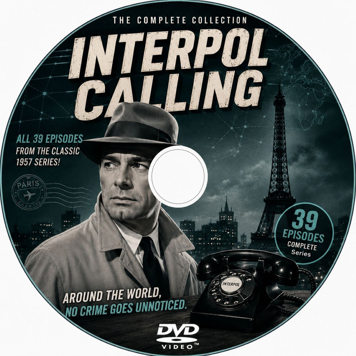 Interpol Calling (1959) Classic TV Series DVD – Complete 39 Episodes