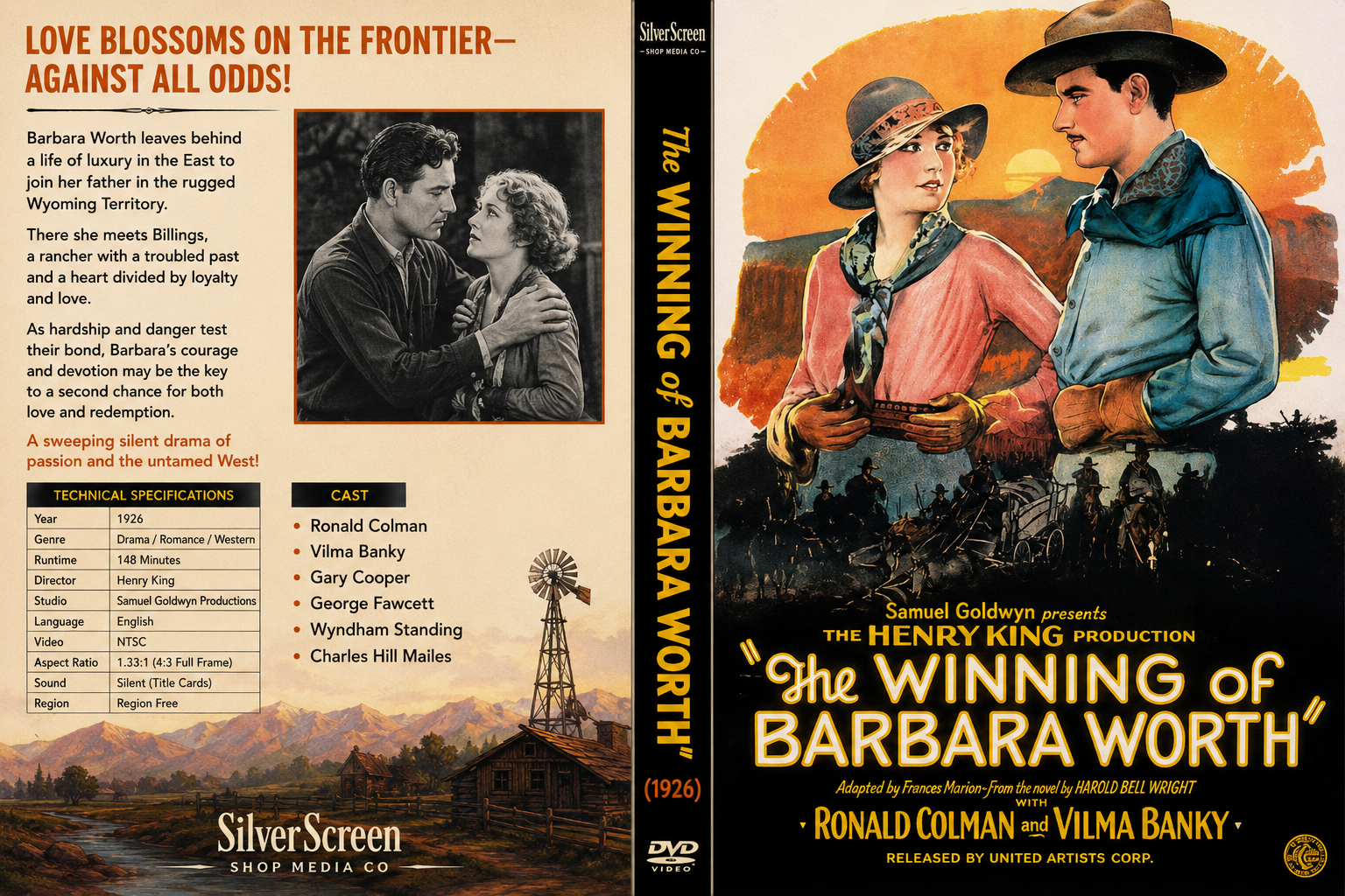 The Winning of Barbara Worth (1926) Silent Western Drama DVD Collector Edition