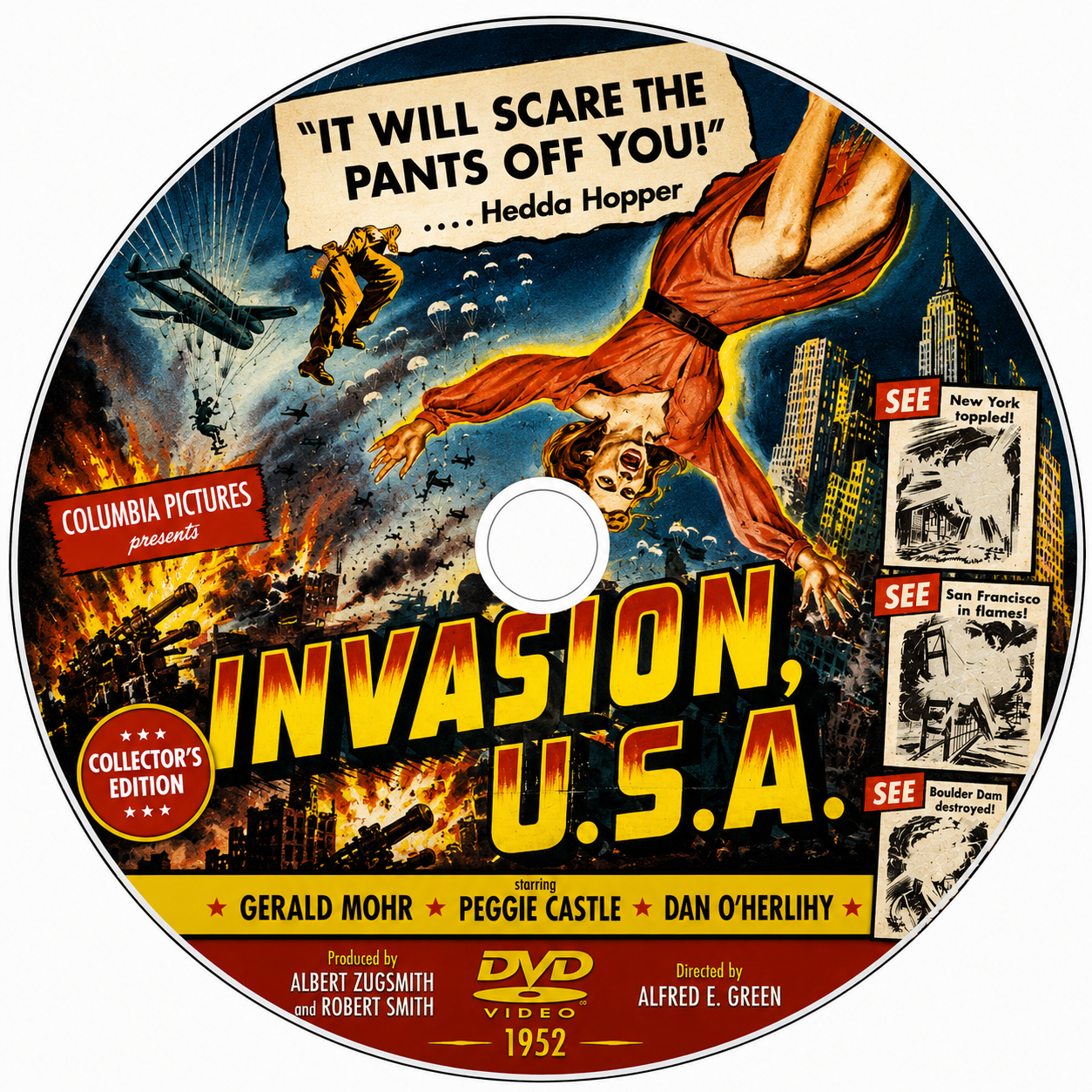 Invasion U.S.A. (1952) Cold War Sci-Fi Drama DVD Collector Edition