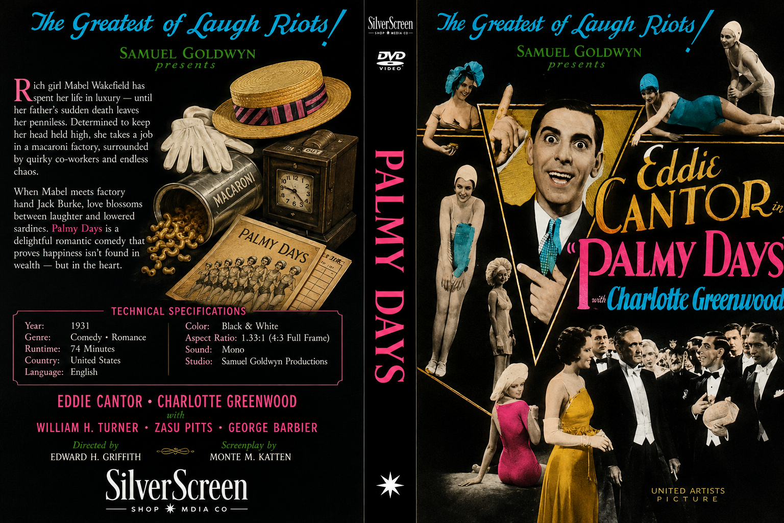 Palmy Days (1931) Musical Comedy DVD Collector Edition