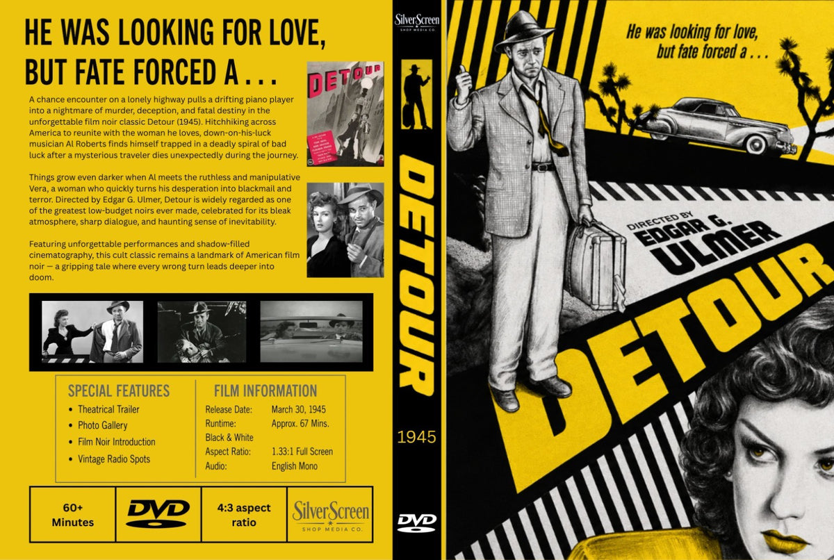 Detour (1945) Film Noir Crime Thriller DVD Collector Edition