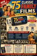 75 Classic Family Films Collection on USB