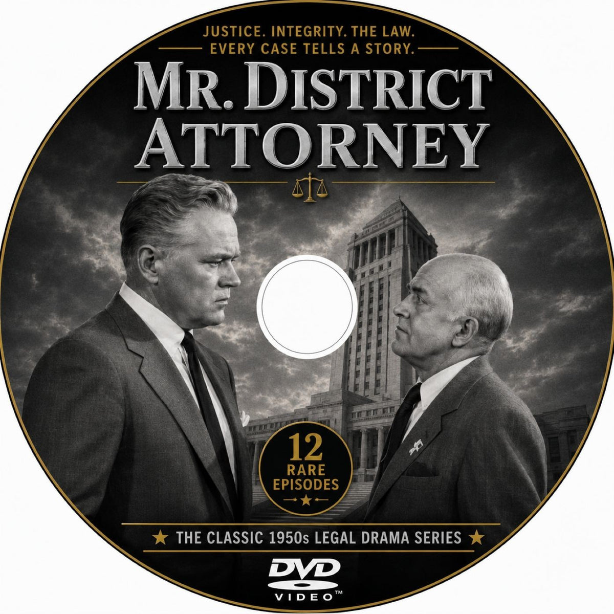 Mr. District Attorney (1954) Classic TV Series DVD – 12 Rare Episodes
