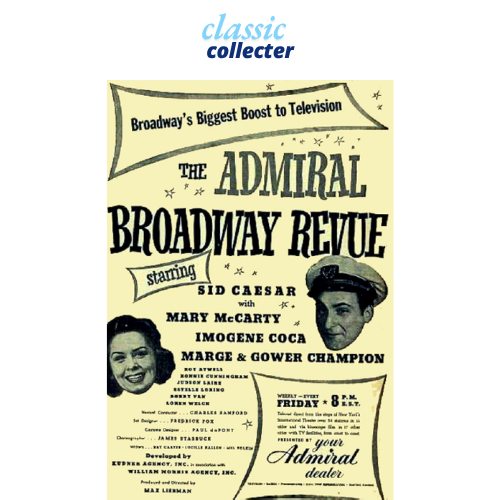 Admiral Broadway Revue (1949) Rare Classic TV DVD – 13 Episodes – Vintage Variet