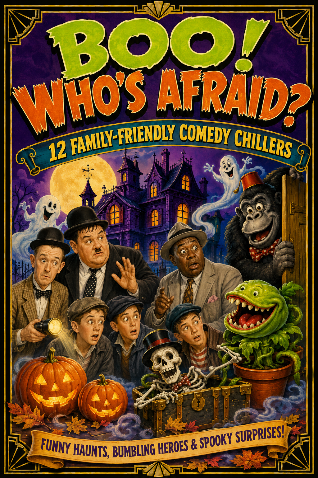 BOO! Who’s Afraid? 12 Family-Friendly Comedy Horror Movies DVD Collection